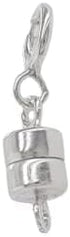 925 Sterling Silver Magnetic Clasp Converter 16.2mm Spring Ring for Necklaces or Bracelets by CRAFT WIRE...