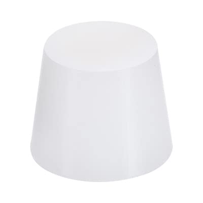 MECCANIXITY Silicone Rubber Tapered Plug 36mm to 46mm Solid White for Powder Coating, Painting, Anodizing, Plating, Sandblasting, Laboratory Use...