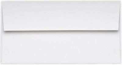 LUXPaper #9 Slimline Invitation Envelopes | Peel & Press | 3 7/8" x 8 7/8" | Bright White | 80lb. Text | 50 Qty...