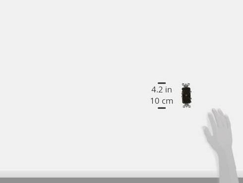 Leviton 5225 15 Amp, 120 Volt, Duplex Style Combination Single Pole Switch/Receptacle Grounding, Brown......