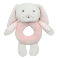 KIDS PREFERRED Carter’s Bunny Ring Rattle, Plush Toy for Babies...
