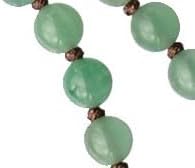 IHM Imports Sine Cera Green Jade/Jujube Wood 5 Decade Catholic Rosary, Laser Engraved Crucifix/Double-sided Centerpiece, Smooth 6mm Beads...