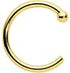 Body Candy Tiny Nose Ring Hoop 20 Gauge 1/4" Solid 14k Yellow Gold Nose Hoop Xtra Small Diameter...