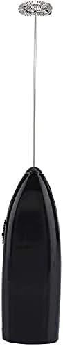 Black Milk Frother Handheld, Automatic Milk Foam Maker for BulletCoffee, Matcha, Stainless Steel Whisk Battery Operated Drink Mixer Blender Practi...
