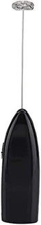 Black Milk Frother Handheld, Automatic Milk Foam Maker for BulletCoffee, Matcha, Stainless Steel Whisk Battery Operated Drink Mixer Blender Practi...