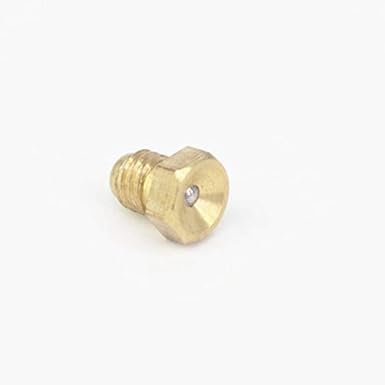 20Pcs Gold Metric Male Thread Flush Straight Grease Nipple Fitting for Machine Tool Accessory greaseing Fittings(M6x1mm),Pipe Fittings,Tools and H...