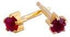 Studex 24K Plated Surgical Steel 3mm Regular Size Ear Piercing Earrings Studs in Prong Style Setting, 12 Pair Mixed Colors Yellow Metal...