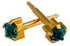 Studex 24K Plated Surgical Steel 3mm Regular Size Ear Piercing Earrings Studs in Prong Style Setting, 12 Pair Mixed Colors Yellow Metal...