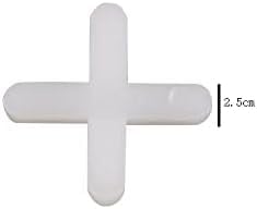 500 Pcs White Tile Spacers Tiles Leveler Spacers Tile Levelers Wall Floor Cross Spacers Tile Separators for Ceramic Tile and Stone Installation (2...