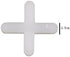 500 Pcs White Tile Spacers Tiles Leveler Spacers Tile Levelers Wall Floor Cross Spacers Tile Separators for Ceramic Tile and Stone Installation (2...