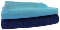 Cleaning Cloth, Premium Microfiber & Waffle Cleaning Cloths, Ideal for Glass & Windows - Great for Kitchen, Countertops, Sinks, and Bathrooms - 2 ...