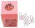 Pink Magnetic Paper Cilp Dispenser Holder Clear Acrylic Paper Clip Organizers with Magnetic Top for Desk Cute Office Binder Clip, Hair Clip,Paper ...