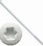 Holdtite 7" Torx Gutter Screw with Metal Ferrule, White (10-pack)...