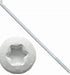 Holdtite 7" Torx Gutter Screw with Metal Ferrule, White (10-pack)...
