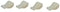 newlifeapp 80040 Washer Agitator Directional Cogs Set, Dog Ears, (Pack of 4) Replacement Kit for Whirlpool & Kenmore, Sears Washer