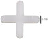 500 Pieces Tile Spacers Tiles Leveler Spacers Tile Levelers Wall Floor Cross Spacers Tile Separators for Ceramic Tile and Stone Installation (2.5m...
