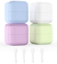 Travel Containers for Toiletries,TSA Approved 1.7oz Travel Size Containers, Leak-proof Travel Essentials with Lid for Cosmetic Face Hand Body Crea...