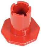 Torque Parking Air Brake & Air Supply Knobs Set, Yellow Parking Brake Knob and Red Trailer Air Supply Knob for Mv-3 Push-Pull Dash Valve | Replace...