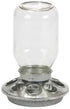 Rocky Mountain Goods Chick Feeder Base for Jar - Jar Feeder for Small Birds and Chickens - Galvanized rust proof steel - 8 feed holes - Easy to at...