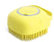 Silicone Pet Shampoo Bath Brush Puppy Cat Self Cleaning Massage Groom Brush 2 in1 (Yellow)...
