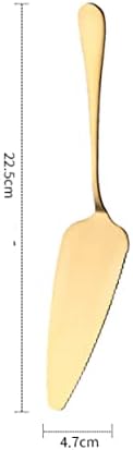 Stainless Steel Serrated Edge Cake Server Blade Cutter Shovel Kitchen Baking Pastry Spatulas Pie Pizza Server Cake Cutter (gold)...