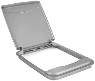 Rev-A-Shelf 50 Qt Under Sink Garbage Can Lid for Base Kitchen and Bathroom Cabinet, Replacement Plastic Trash Bin Lid Only, Silver, RV-50-LID-17-1...