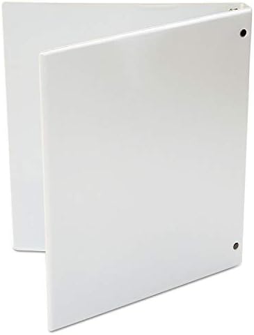 Universal Round Ring Economy Vinyl View Binder, 1/2-Inch Capacity, White (UNV20952PP)...