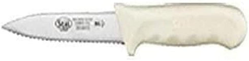 Winco 3.5" Commercial-Grade Serrated Paring Knife, White (2 Pack)...