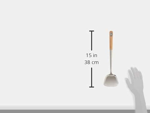 TableCraft Bamboo Handle Wok Spatula, 14.5-Inch...