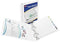 Avery TouchGuard Protection 3 Ring Binder, Customizable Cover, 1 Inch Slant Rings, 1 White Binder (17141)...