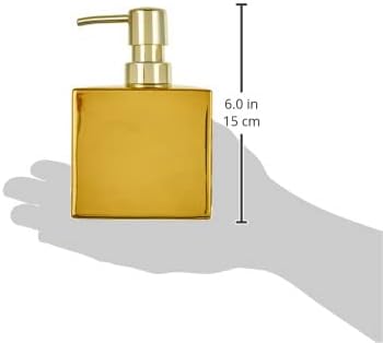 Glamour Chic Porcelain Soap Dispenser 5.83" t X 3.86" w (Gold)...
