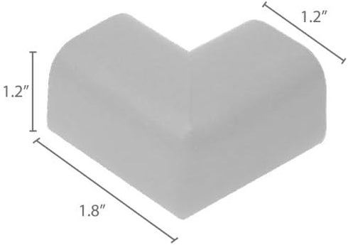 KidKusion 4- Piece Safety Corner Cushion; 4 Pack Off White; Child Proofing Corner Guard; Made in USA; Child Safety, Home Furniture Safety Bumper, ...