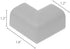 KidKusion 4- Piece Safety Corner Cushion; 4 Pack Off White; Child Proofing Corner Guard; Made in USA; Child Safety, Home Furniture Safety Bumper, ...