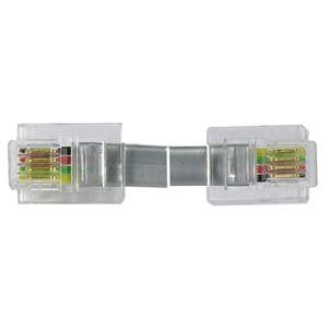 InstallerParts RJ11 Modular Telephone Cord Extension- Straight Wiring, Silver (7FT)...