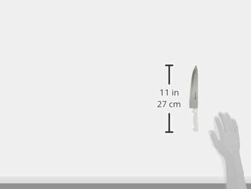 Dexter-Russell 10” Cook’s Knife – P94802, High-Carbon Stainless Steel Blade, Ergonomic White Handle, Hand-Honed Edge for Precision Slicing – Basic...