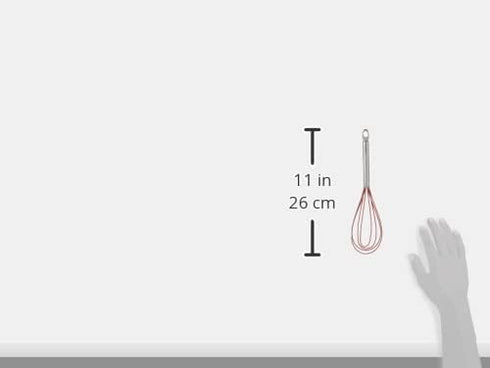 Cuisipro 10-Inch Silicone Flat Whisk, Red...