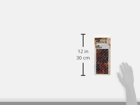 Stampers Anonymous Tim Holtz Layered Stencil 4.125"X8.5", Bricked...