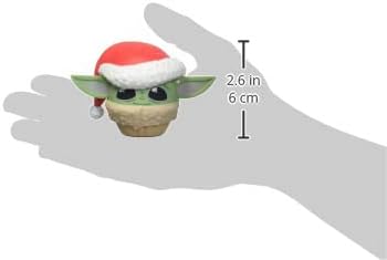 Bitty Boomers Star Wars The Mandalorian: Grogu with Santa Hat - Mini Bluetooth Speaker...