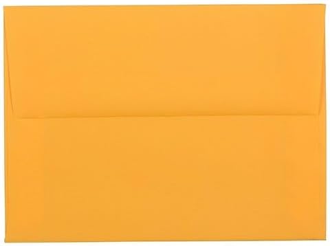 JAM PAPER A6 Colored Invitation Envelopes - 4 3/4 x 6 1/2 - Ultra Orange - 50/Pack...