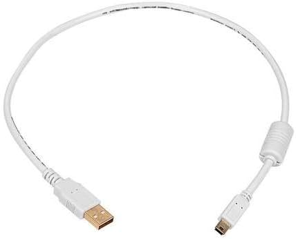 Monoprice 1.5-Feet USB 2.0 A Male to Mini-B 5pin Male 28/24AWG Cable with Ferrite Core (Gold Plated) (105446),Black......