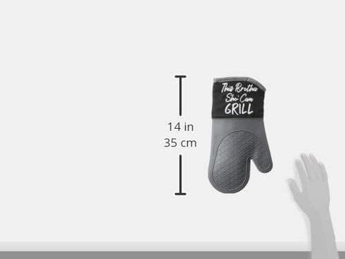 African American Expressions - This Brotha Mitt Set - Oven Mitt 7"x13"/Pot Holder 7"x9" Silicone Set, KM-11 Matching Apron Sold Separately...