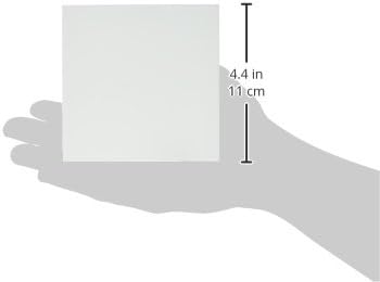 Ampersand Art Supply Wood Gesso Artist Painting Panel: Primed Smooth, 4" x 4", 1-1/2" Cradled Profile...