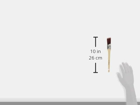 Linzer 0100 Pro Impact 2163 Square End Sash Paint Brush, 1 in Width, Angular Chiseled Polyester, Multicolor...
