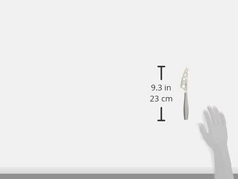 BOSKA Stainless Steel Cheese Knife - Copenhagen Nr.2 For All Types of Cheese - Multi-Functional Cheese Slicer - Handheld Slicer - Silver Non-Stick...