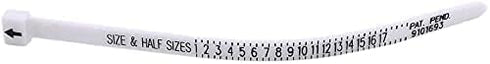 1Pc White Finger Measuring Belt Jewelry Measurement Plastic Unisex Ring Sizer Supplies,United States Attractive Design?Jewelry Sizers and Mandrels...