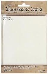 Ranger Inks (2-Pack) Distress Watercolor Cardstock 20 Pack 4.25 inch x 5.5 inch TDA39549...