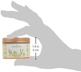 Aroma Naturals Tin Candle with Patchouli and Frankincense Essential Oil Natural Soy Scented, Meditation, 2 Count...