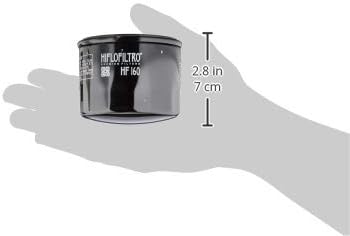 HiFloFiltro HF160 Black Standard Premium Oil Filter, Single...