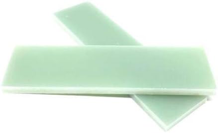 SuperDi G10 Scales Natural JADE GREEN 1/4" X 1.5" X 5.5" Knife Handle Grip Slabs...