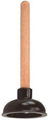 Rocky Mountain Goods Small Drain Plunger - Perfect Size for Unclogging Slow Sinks, Drains, Tubs and Showers - 9” Solid Wood Handle - Unclogs Sinks...